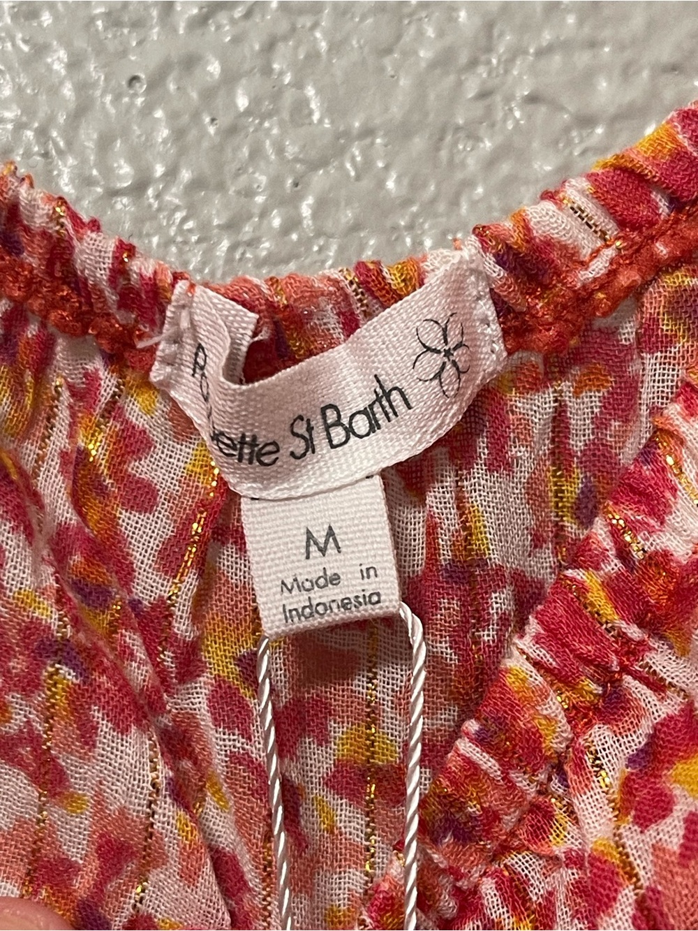 NWT - Poupette St. Barth One-Shoulder Floral Mini Dress - Size M - Picture 4 of 5